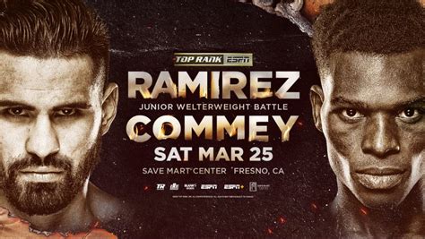 jose ramirez vs richard commey|espn boxing schedule tonight.